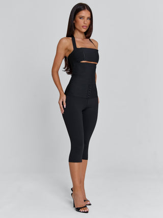 KARNE CAPRI JUMPSUIT BLACK Jumpsuit 