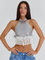 KATRINA CROP TOP SILVER Crop Top 