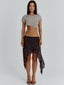 KAYDENCE MIDI SKIRT BROWN Midi Skirt 