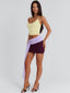 KENLEY MINI DRESS YELLOW AND PURPLE Mini Dress 