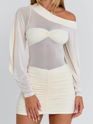 KILIE MINI DRESS BEIGE Mini Dress 