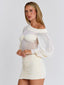 KILIE MINI DRESS BEIGE Mini Dress 