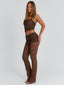 KOURTNEY LONGLINE TOP BROWN Top 