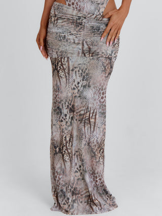LAARNI MAXI SKIRT CAYAN TAUPE Maxi Skirt 