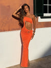 LAIAR MAXI DRESS ORANGE Maxi Dress 