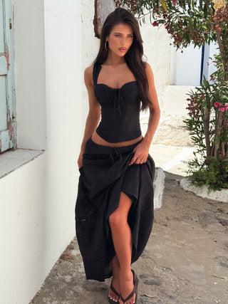 LAURO MAXI SKIRT BLACK Maxi Skirt 