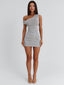 LEESA MINI DRESS SILVER Mini Dress 