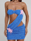 LETICIA MINI DRESS BLUE Mini Dress 