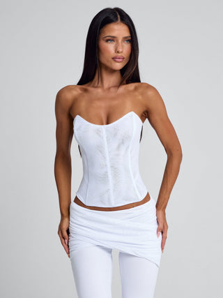 LEXARI CORSET TOP WHITE Corset 