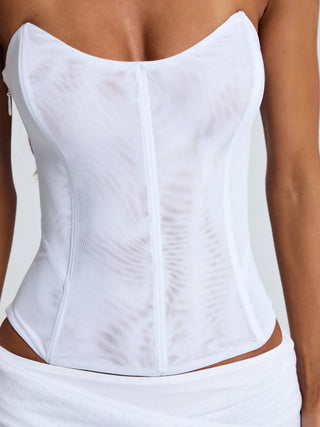 LEXARI CORSET TOP WHITE Corset 