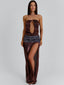 LEZETH MAXI DRESS BROWN Maxi Dress 