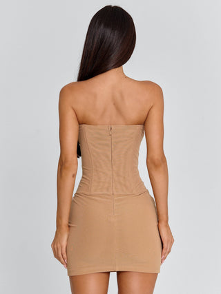 Women's Liliana Mini Dress Tan in Size Small by Outcast Women's Liliana Mini Dress Tan in Size Small by Outcast