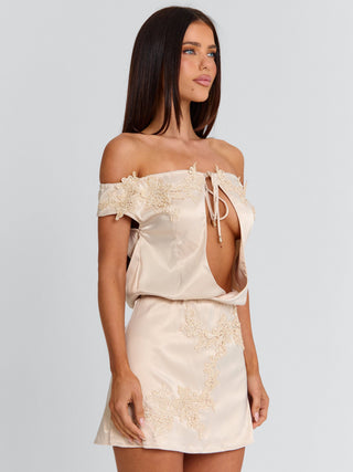 LILLIANNE MINI DRESS IVORY Mini Dress 