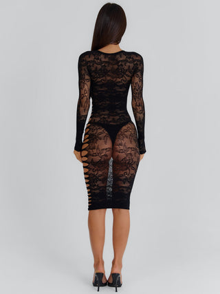 LINZI MIDI DRESS BLACK Midi Dress 