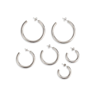 LIOR 3 PAIR EARRING SET SILVER Earrings 