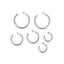 LIOR 3 PAIR EARRING SET SILVER Earrings 