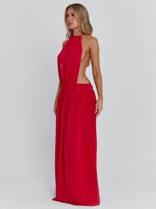 LORETTA MAXI DRESS RED Maxi Dress 