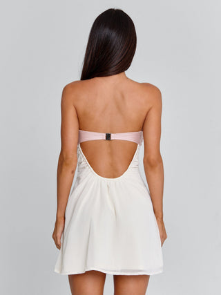 LOVETA MINI DRESS IVORY Mini Dress 