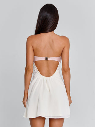 LOVETA MINI DRESS IVORY Mini Dress 