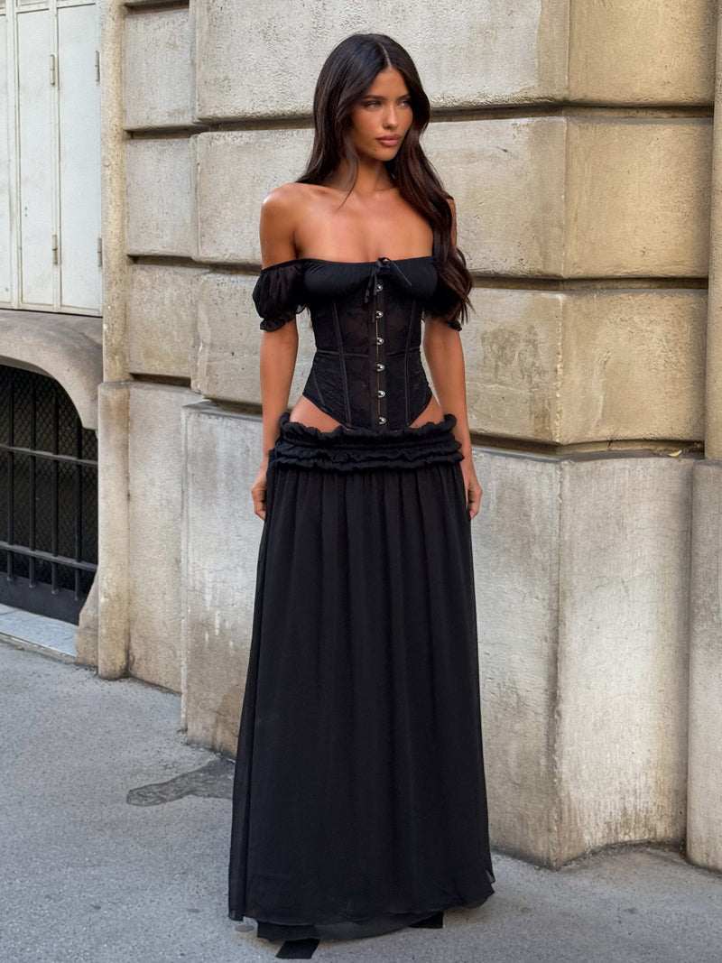 LUBELA MAXI SKIRT BLACK Maxi Skirt 