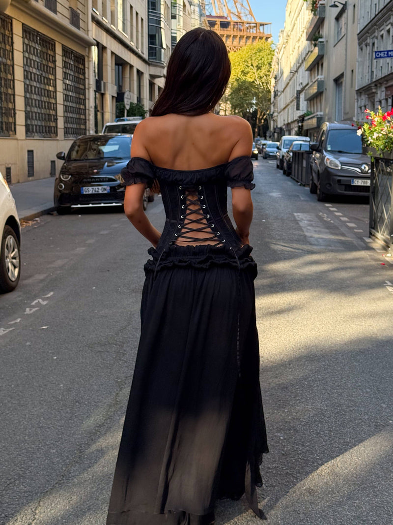 LUBELA MAXI SKIRT BLACK Maxi Skirt 