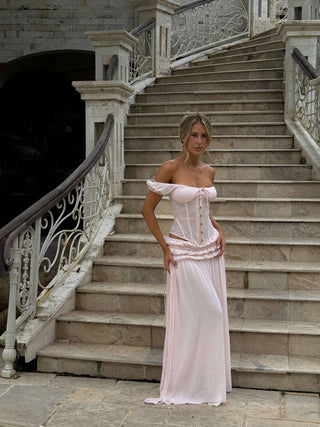 Lubela Maxi Skirt Blush | Outcast US Outcast USA Lubela Maxi Skirt Blush | Outcast US Outcast USA