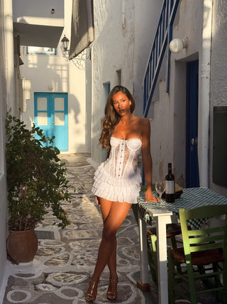 LUCIE MINI DRESS BRIGHT WHITE Mini Dress 