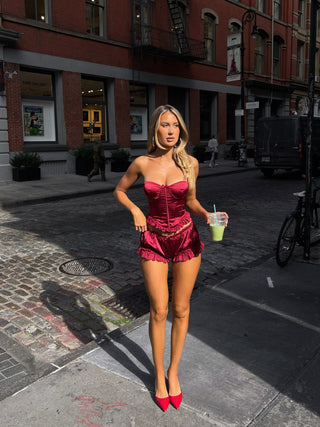 LUCINE SHORTS DEEP RED Shorts 