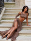LUIZA TOP BROWN Crop Top 