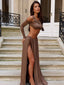 LUIZA MAXI SKIRT BROWN Maxi Skirt 