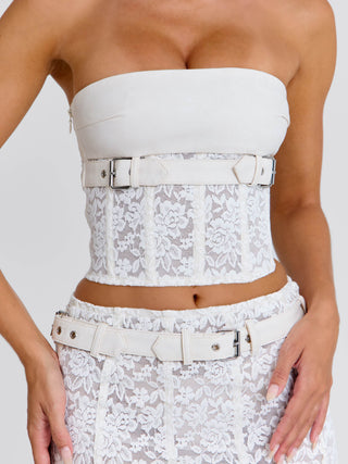 LUNALLA MIDI SKIRT IVORY Midi Skirt 