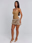 NAHLA MINI SKIRT TAN Mini Skirt 