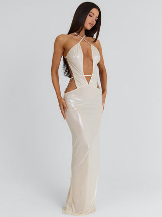 MADDISON MAXI DRESS GOLD Maxi Dress 