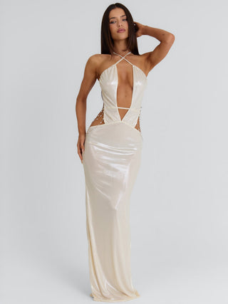 MADDISON MAXI DRESS GOLD Maxi Dress 