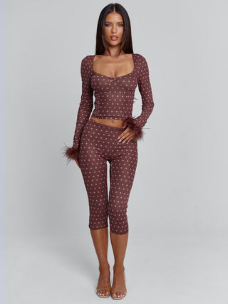 Mahria Top Brown Polka Dot | Outcast US Outcast USA Mahria Top Brown Polka Dot | Outcast US Outcast USA