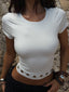 MAIG BABY TEE WHITE Crop Top 