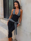 MALANI CAPRI JUMPSUIT BLACK STRIPE Jumpsuit 
