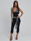 MALANI CAPRI JUMPSUIT BLACK STRIPE Jumpsuit 