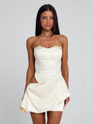 MALOLO MINI DRESS IVORY