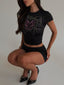 MANEATER TEE BLACK Baby Tee 
