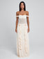 MARCELINE MAXI DRESS BEIGE Maxi Dress 