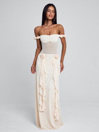 MARCELINE MAXI DRESS BEIGE Maxi Dress 
