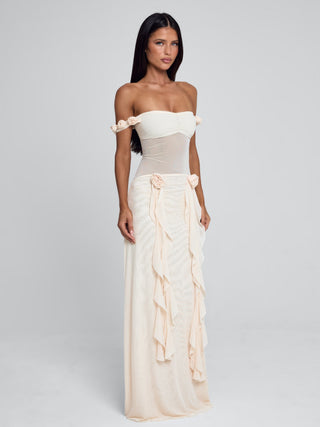 MARCELINE MAXI DRESS BEIGE Maxi Dress 