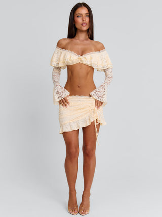 MARCELLA MINI SKIRT CREAM Mini Skirt 