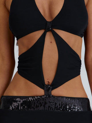 MARELY PLAYSUIT BLACK Playsuit 