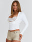 MARIAN MINI SHORTS BEIGE Shorts 