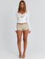 OLYMPIAS LONGLINE TOP WHITE Top 