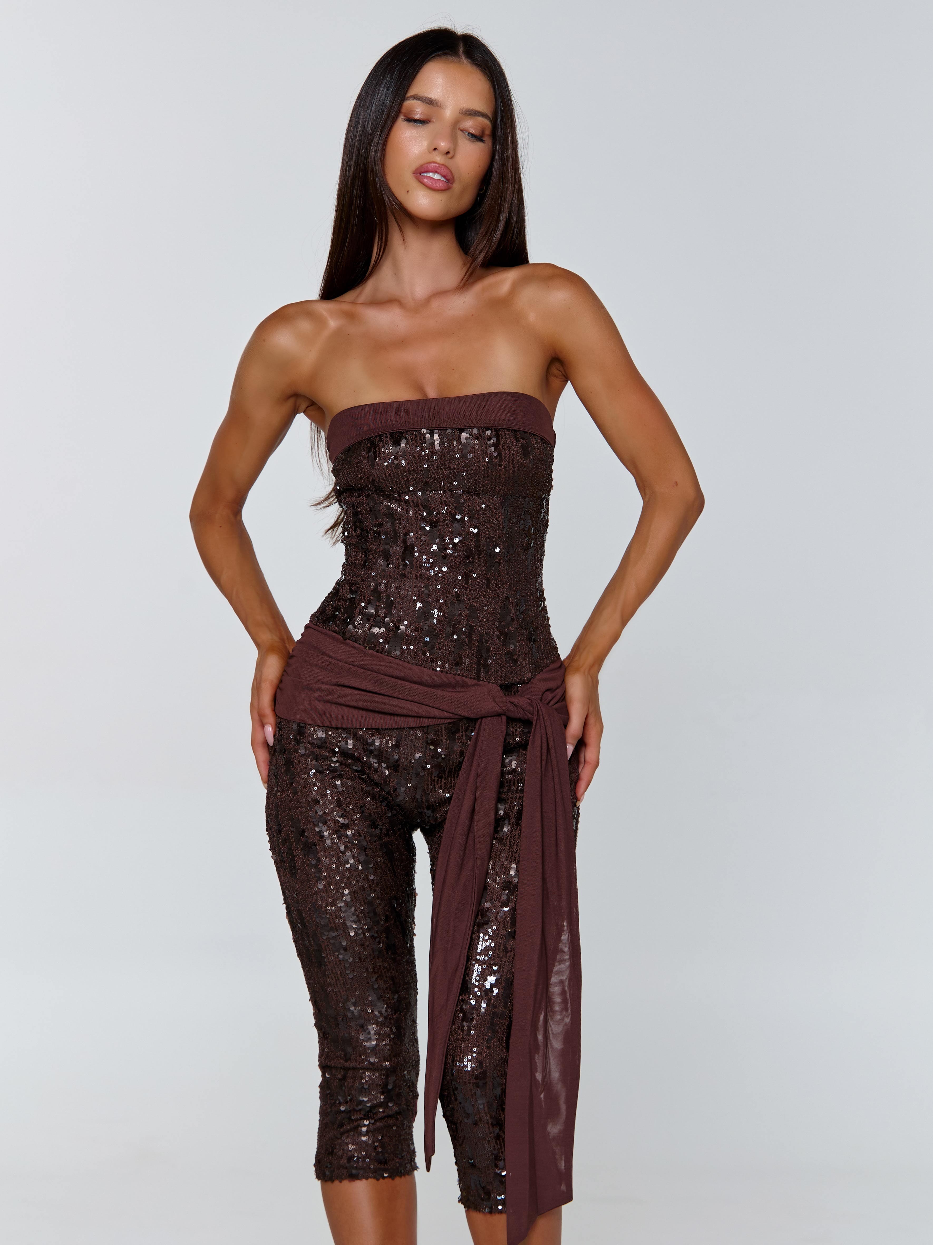 Mariella Jumpsuit Chocolate | Outcast US – Outcast USA
