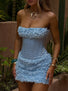 MARISOL MINI DRESS BABY BLUE Mini Dress 