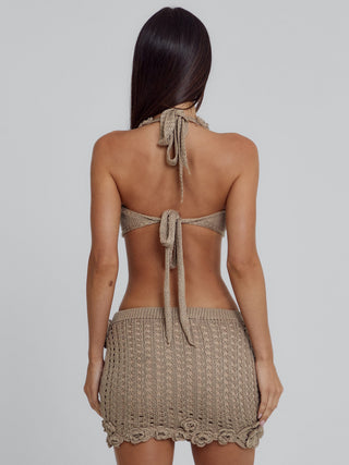 MAYAL TOP TAUPE Crop Top 